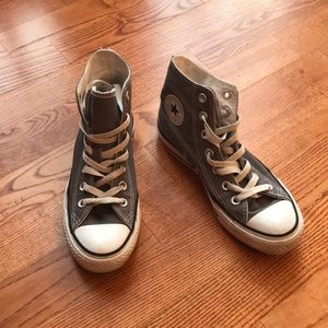 Charcoal Grey hightop Converse All Stars